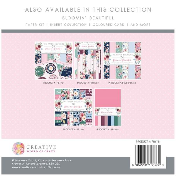 The Paper Boutique - Designpapier "Bloomin Beautiful" Paper Kit 8x8 Inch - 36 Bogen