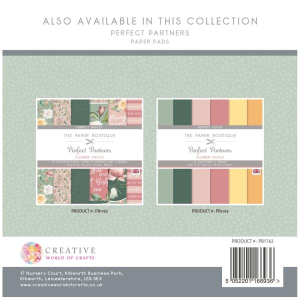 The Paper Boutique - Designpapier "Flower Patch" Decorative Paper 8x8 Inch - 36 Bogen