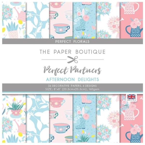 The Paper Boutique - Designpapier "Decorative Papers" Perfect Partners 8x8 Inch - 36