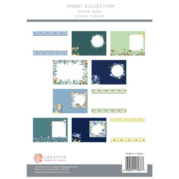 The Paper Boutique - Designpapier "Ocean Bliss" Insert Collection A4 - 40 Bogen