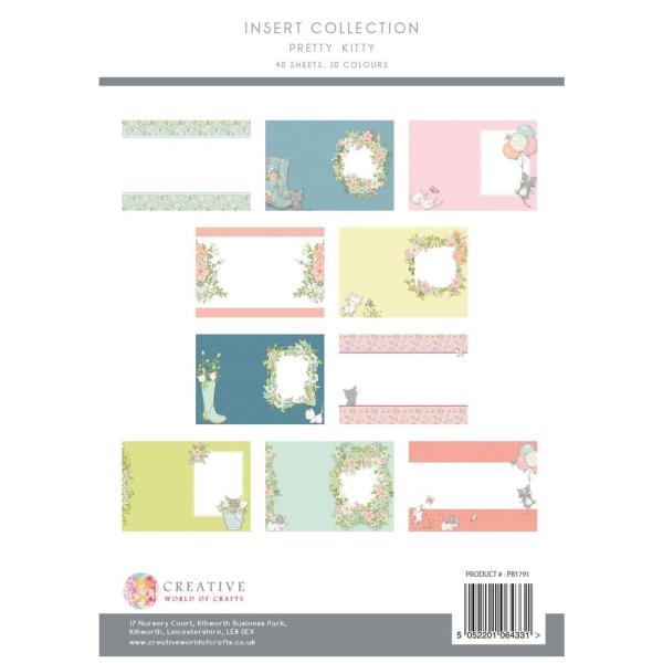 The Paper Boutique - Designpapier "Pretty Kitty" Insert Collection A4 - 40 Bogen