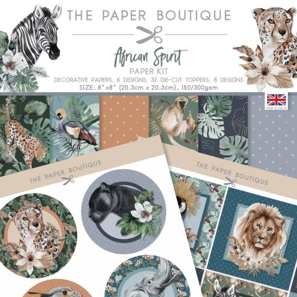 The Paper Boutique - Designpapier "African Spirit" Paper Kit 8x8 Inch - 36 Bogen