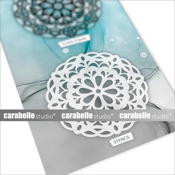 Carabelle Studio - Stempel & Schablone "Doily #1" Art Stamp & Stencil