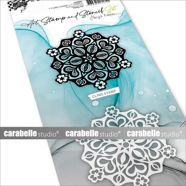 Carabelle Studio - Stempel & Schablone "Doily #2" Art Stamp & Stencil