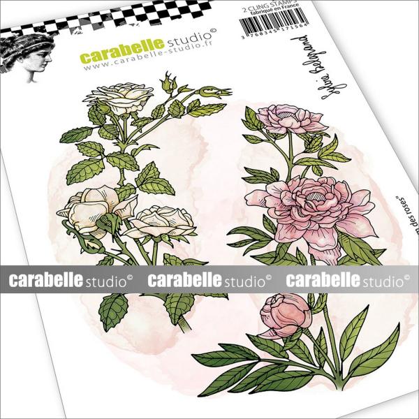 Carabelle Studio - Gummistempel "Le Parfum Des Roses" Cling Stamp