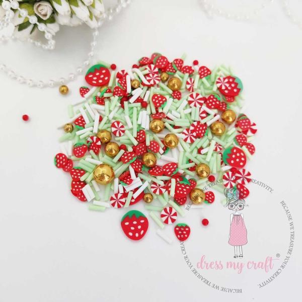 Dress My Craft - Streuteile "Christmas Bling" Shaker Slices 8g