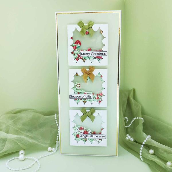 Dress My Craft - Streuteile "Christmas Bling" Shaker Slices 8g