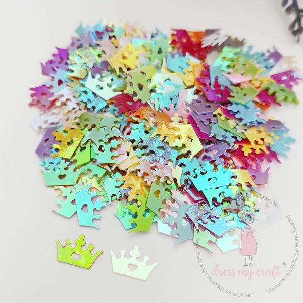 Dress My Craft - Streuteile "Sparkling Crown" Shaker Slices 8g