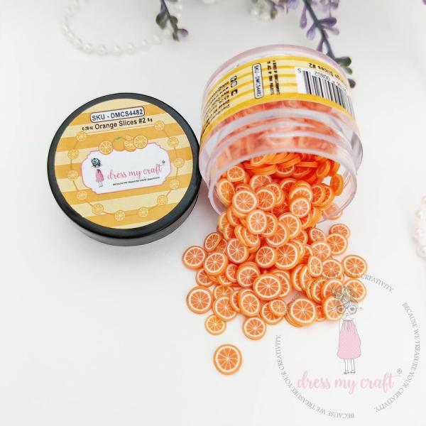 Dress My Craft - Streuteile "Orange #2" Shaker Slices 8g