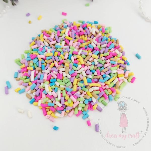 Dress My Craft - Streuteile "Rainbow Crumbs" Shaker Slices 8g