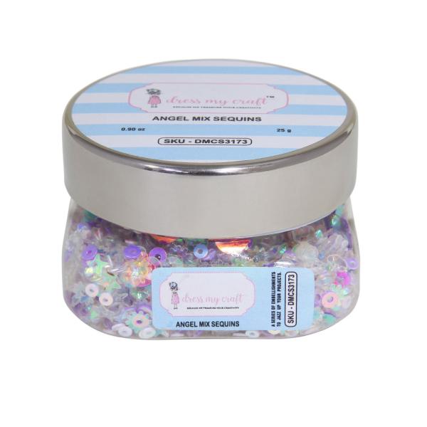 Dress My Craft - Pailetten - Streuteile "Angel" Sequins Mix 25g