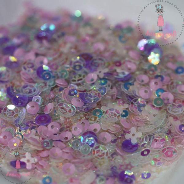 Dress My Craft - Pailetten - Streuteile "Fairy Mix" Sequins Mix 25g