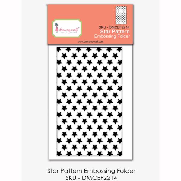 Dress My Craft - Prägefolder "Star Pattern" Embossingfolder 