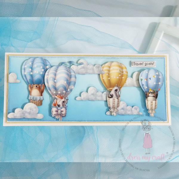 Dress My Craft - Designpapier "Chickoo & Friends" Paper Pack 12x12 Inch - 24 Bogen