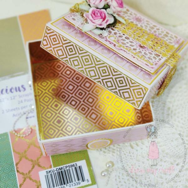 Dress My Craft - Designpapier "Precious Pastels" Paper Pack 6x6 Inch - 24 Bogen