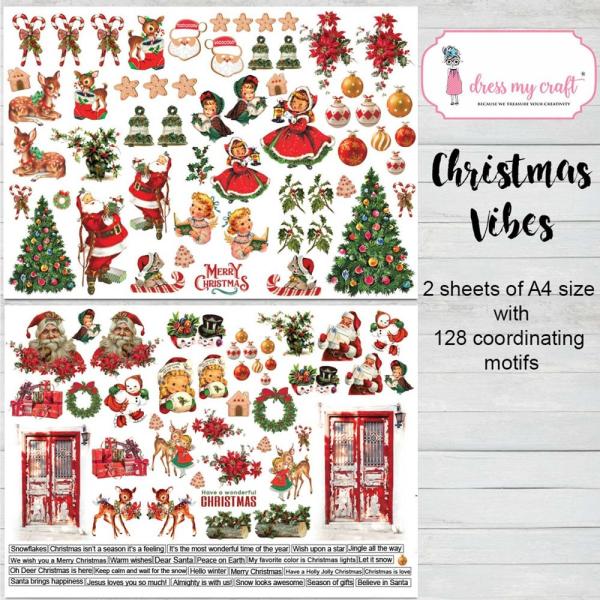 Dress My Craft - Collections Kit "Christmas Vibes" Paper Pack