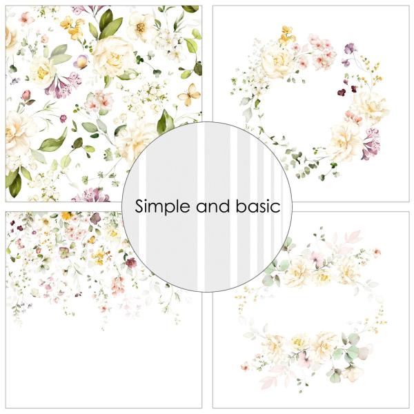 Simple and Basic - Designpapier "Spring Feelings" Paper Pack 12x12 Inch - 8 Bogen 