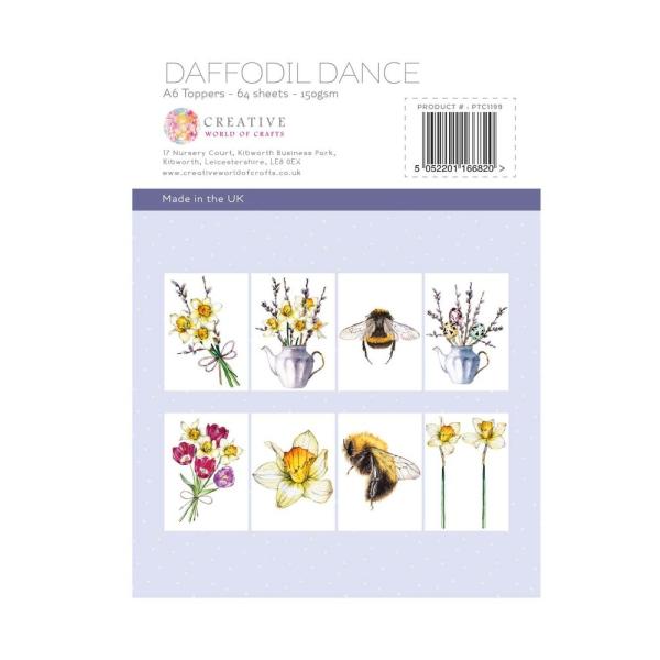 The Paper Tree - Toppers Collection "Daffodil Dance" A6 Aufleger