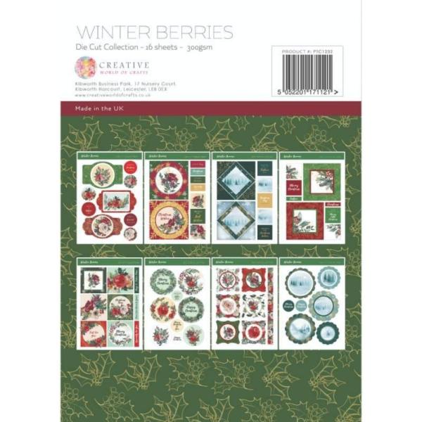 The Paper Tree - Die Cut Collection "Winter Berries" Stanzteile Papier