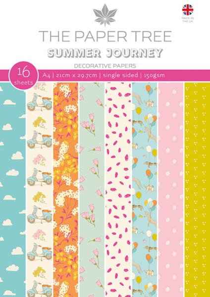 The Paper Tree - Designpapier "Summer Journey" Paper Pack A4 - 16 Bogen