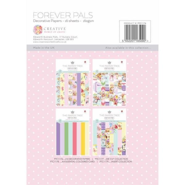 The Paper Tree - Designpapier "Forever Pals" Paper Pack A4 - 16 Bogen