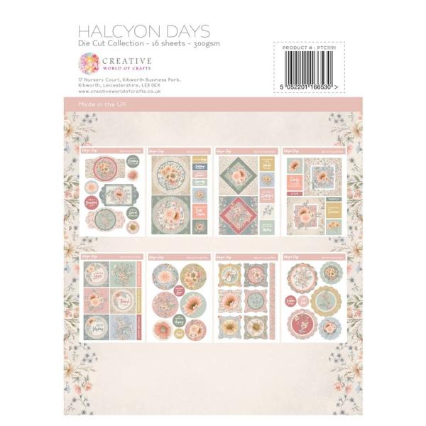 The Paper Tree - Die Cut Collection "Halcyon Days" Stanzteile Papier