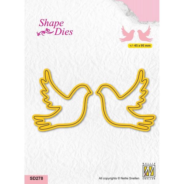 Nellie's Choice - Stanzschablone "Doves" Shape Dies Dies