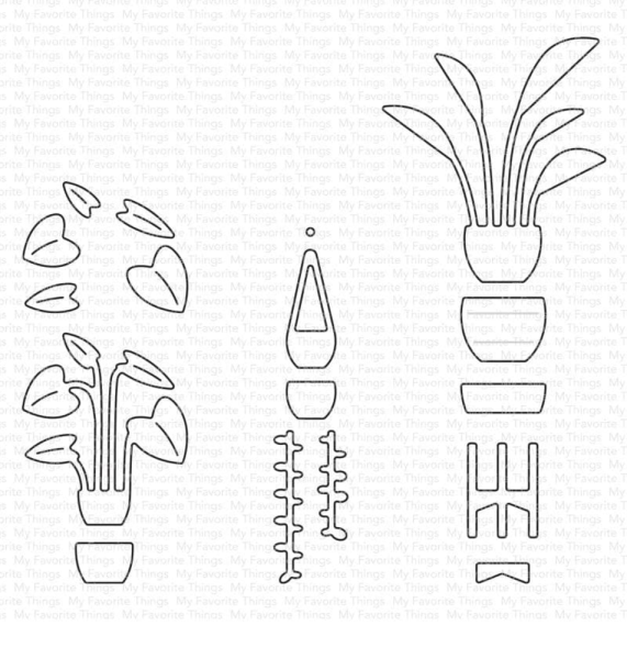 My Favorite Things - Stanzschablone "Office Greenery" Die-namics