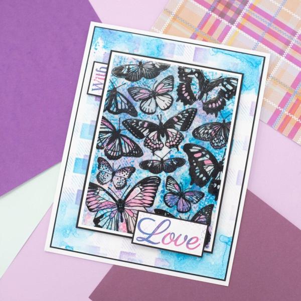 Crafters Companion - Stempelset "Magnificent Butterflies" Clear Stamps