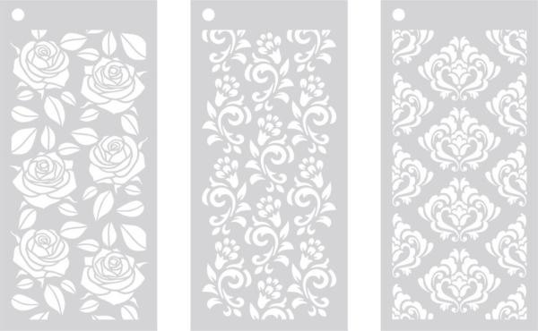 Crafters Companion - Schablone "Opulent Trio" Stencil