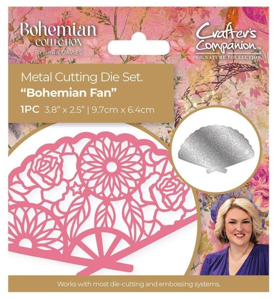 Crafters Companion - Stanzschablone "Bohemian Fan" Dies