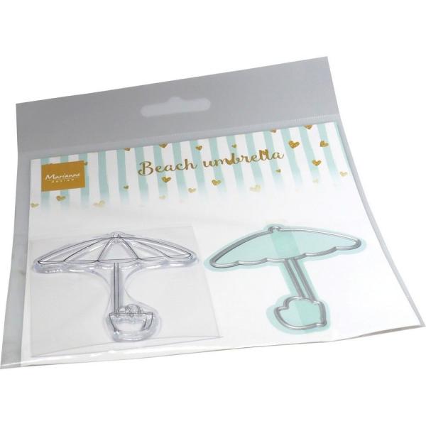 Marianne Design - Stempel & Stanzschbalone "Beach Umbrella" Clear Stamps & Dies