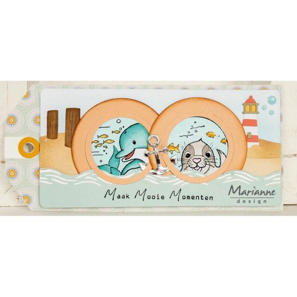 Marianne Design - Präge- und Stanzschablone "Small Porthole" Creatables Dies