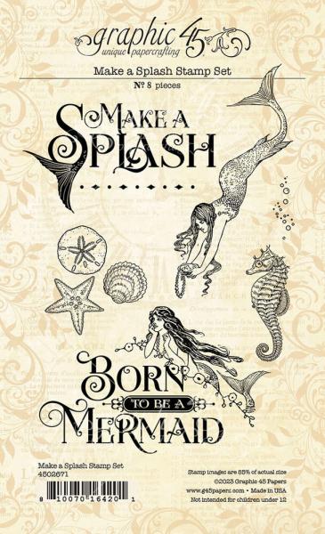 Graphic 45 - Stempelset "Make a Splash" Clear Stamps