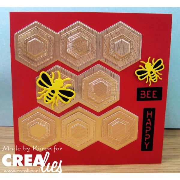 Crealies - Stanzschablone "Frame & Inlay Honey" Cardzz Dies