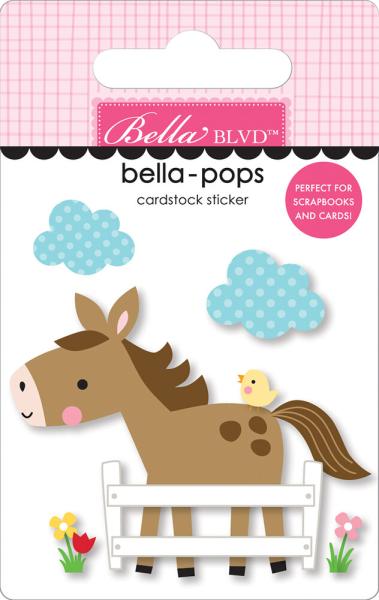 Bella BLVD - 3D Sticker "Hold Your Horses" Bella Pops