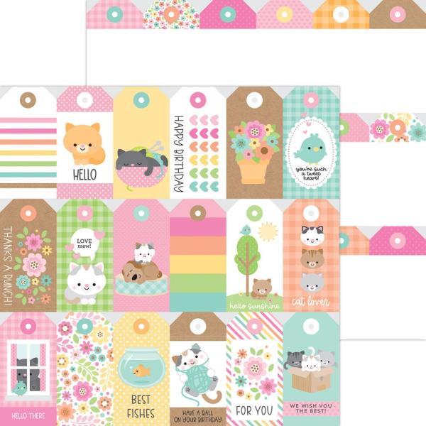 Doodlebug Design - Designpapier  "Pretty Kitty " Paper Pack 12x12 Inch - 12 Bogen