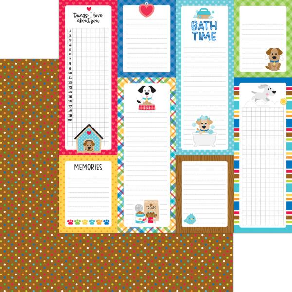 Doodlebug Design - Designpapier  "Doggone Cute " Paper Pack 12x12 Inch - 12 Bogen