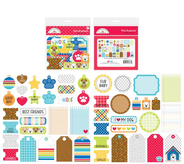 Doodlebug Design - Stanzteile "Doggone Cute" Bits & Pieces