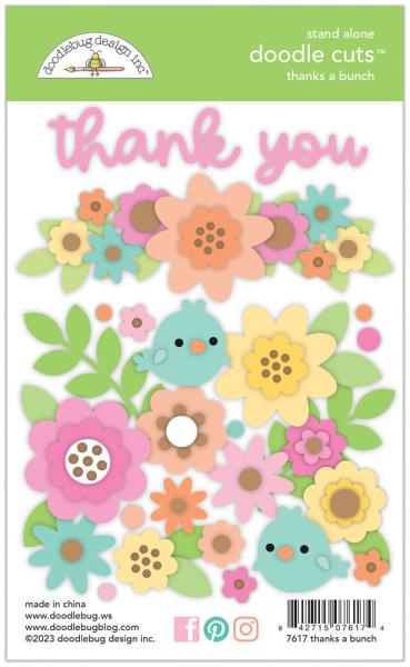 Doodlebug Design - Stanzschablone "Thanks A Bunch " Doodle Dies 