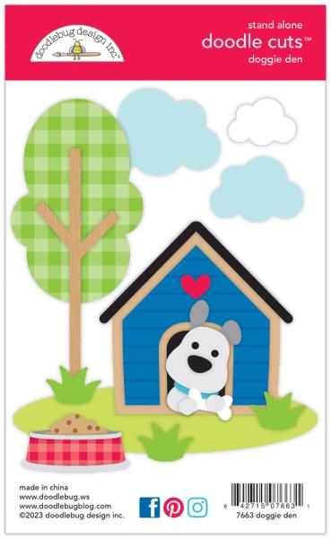 Doodlebug Design - Stanzschablone "Doggie Den " Doodle Dies 