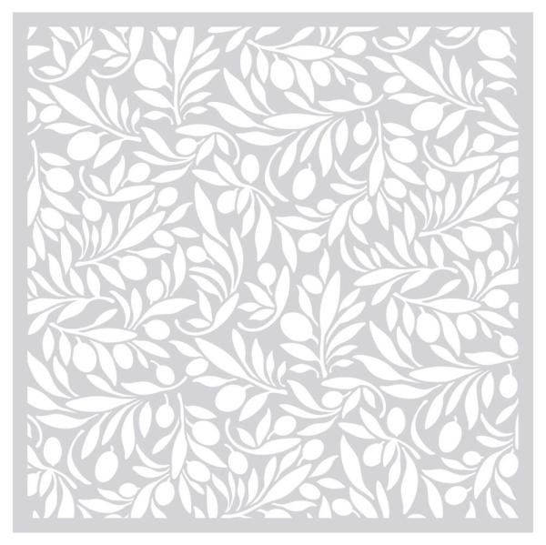 Crafters Companion - Schablone "Olives and Leaves" Stencil