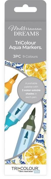 Crafters Companion - Aquarellstifte "Mediterranean Dreams" TriColour Aqua Maker