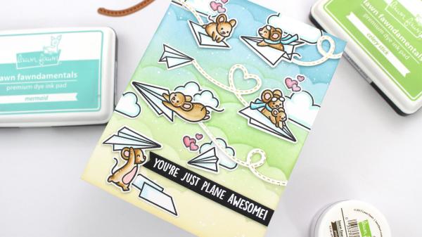 Lawn Fawn - Stempelset "Just Plane Awesome" Clear Stamps