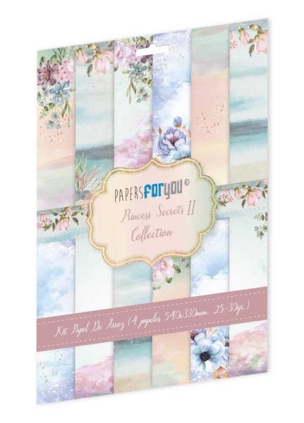 Paper For you - Decoupage Papier "Princess Secrets II" Rice Paper Kit A4 - 6 Bogen