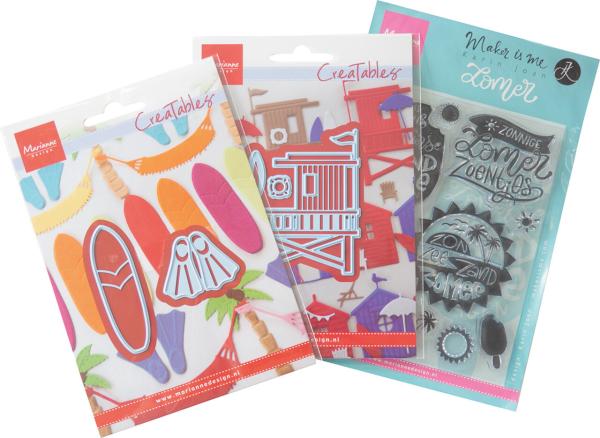 Marianne Design - Stempel & Stanzschbalone "Summer" Clear Stamps & Dies