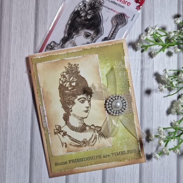 Woodware - Stempelset "Vintage Lady" Clear Stamps 