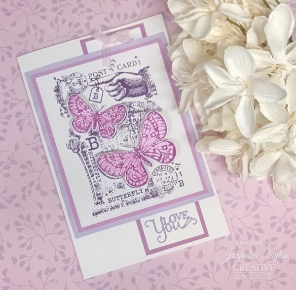 Woodware - Stempel "B is For Butterfly " Clear Stamps