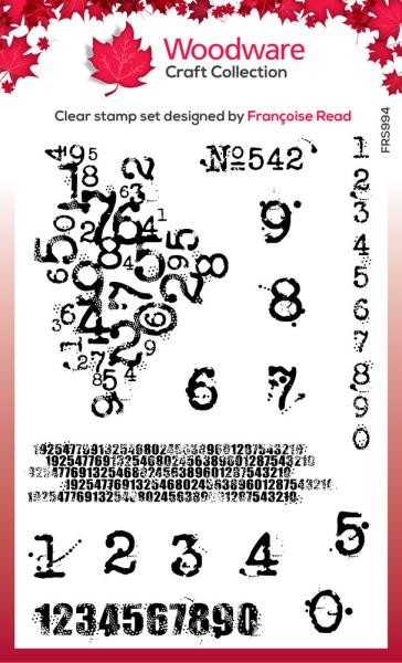 Woodware - Stempel "Inky Numbers" Clear Stamps