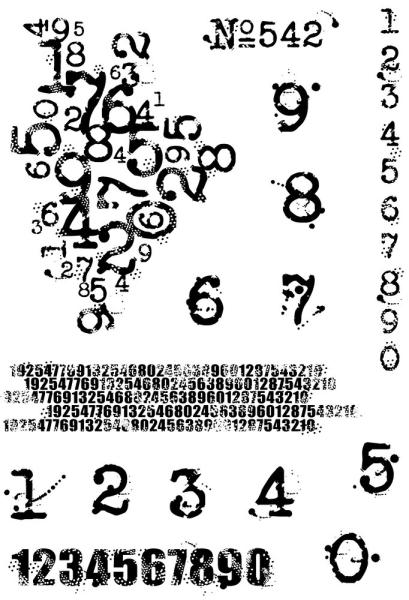 Woodware - Stempel "Inky Numbers" Clear Stamps